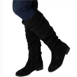 Steve Madden black suede boots